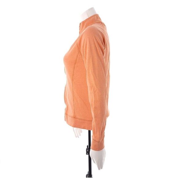 Peter Millar Womens Small Full Zip Mock Neck Long Sleeve Orange Jacket - Picture 5 of 12